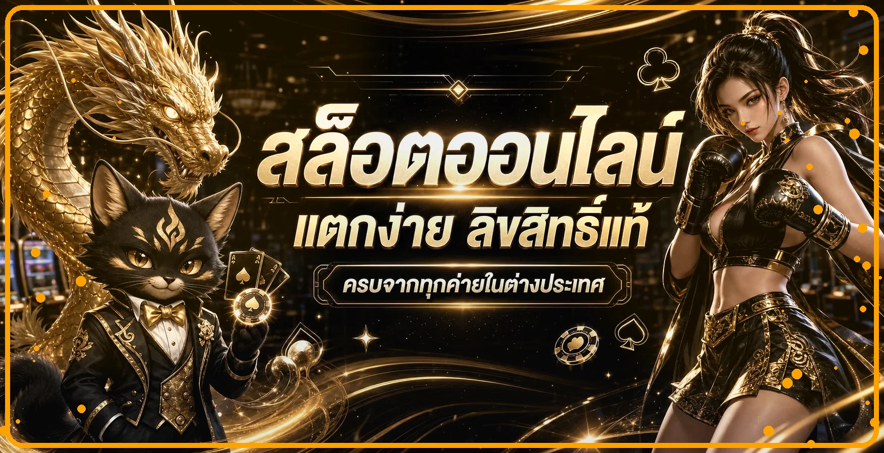 เกมสล็อตลิขสิทธิ์และตัวละครสำหรับโหมดทดลอง AMBKING1234